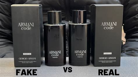 Fake vs Real Armani Code Perfume 